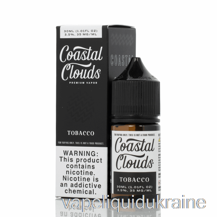 Vape Liquid Ukraine Tobacco - Coastal Clouds Co. - 30mL 50mg